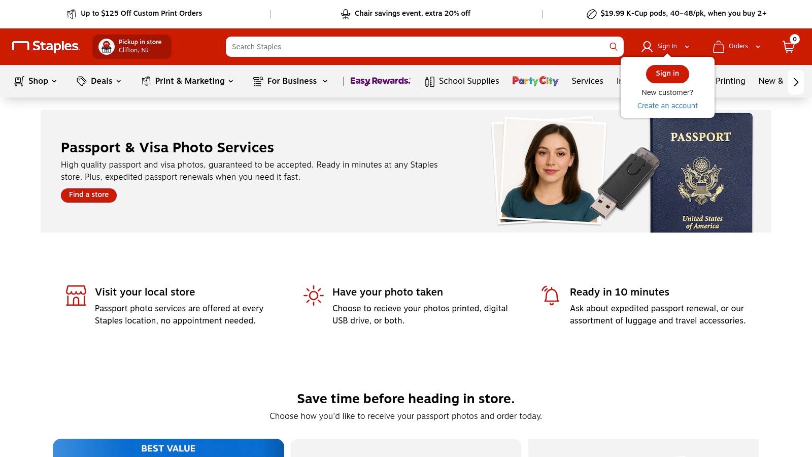 Staples (Print & Marketing Services)