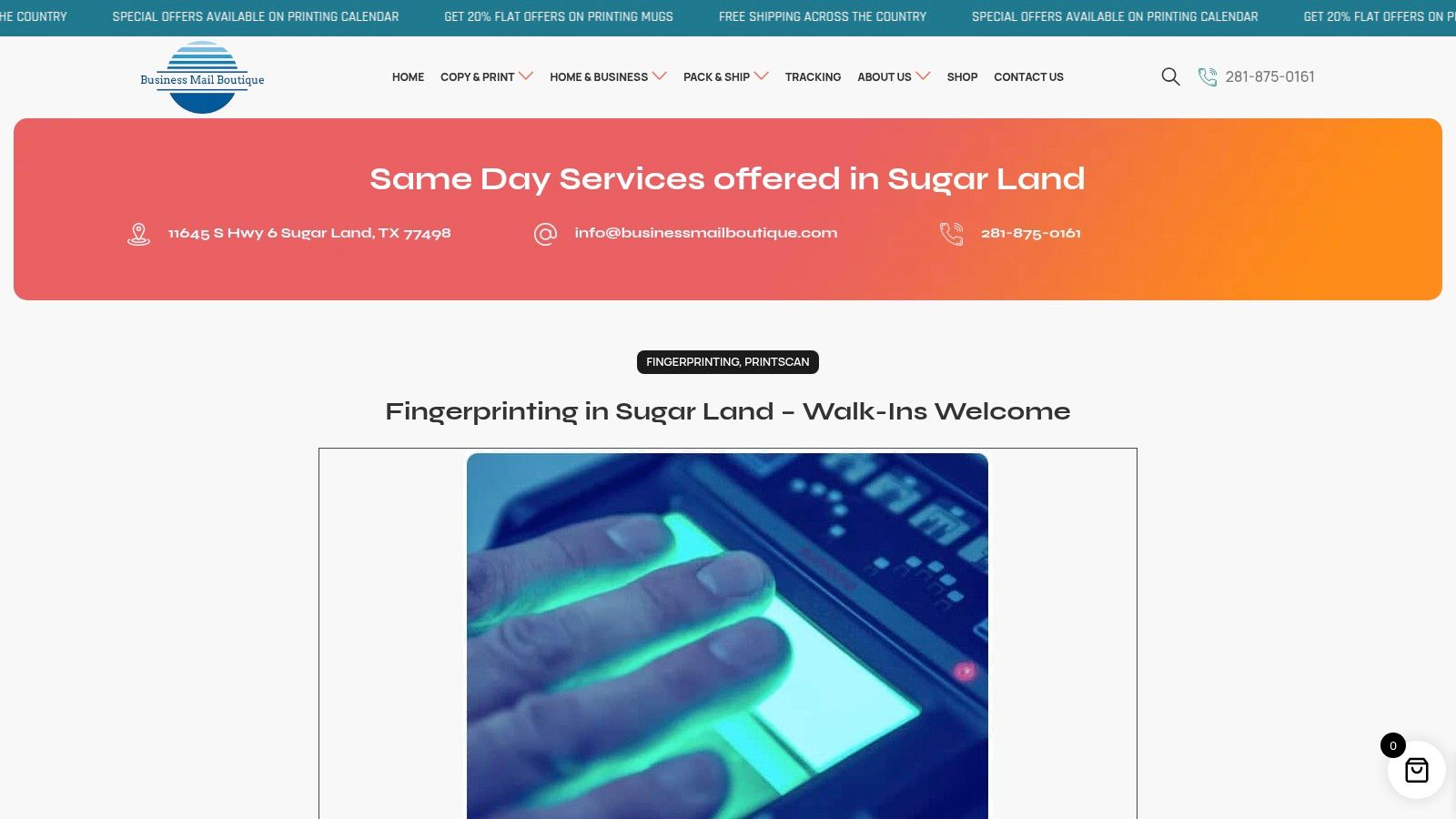 Screenshot from https://www.businessmailboutique.com/ink-fingerprinting/