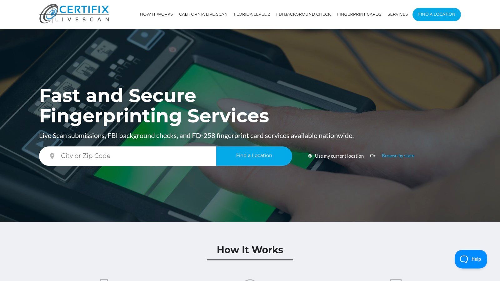 Certifix Live Scan