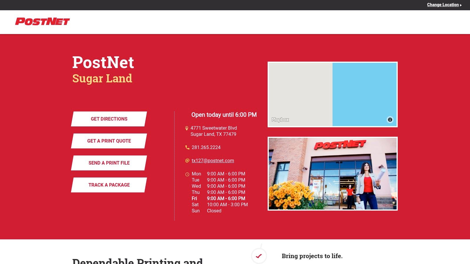 PostNet – 4771 Sweetwater Blvd, Sugar Land
