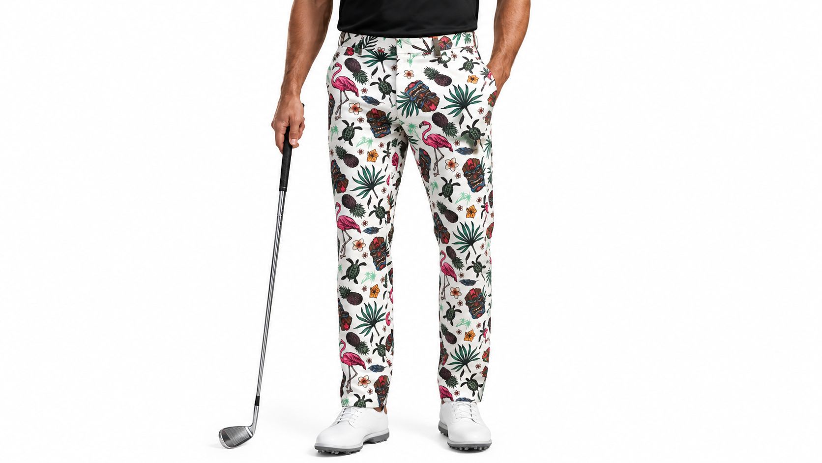 Aloha Hawaiian Cool-Stretch Men's Golf Pants (Tiki)