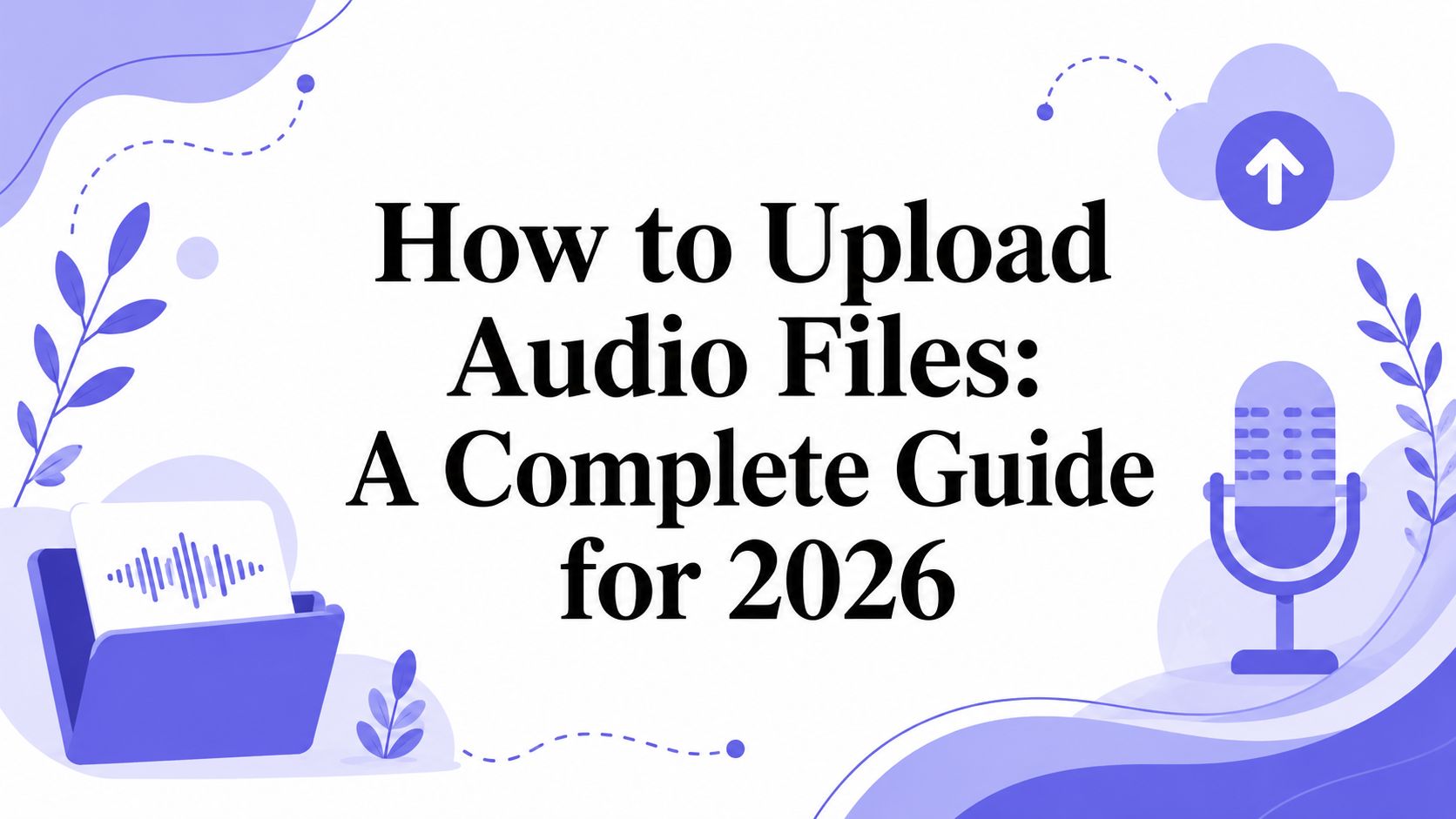 How to Upload Audio Files: A Complete Guide for 2026 | SpeakNotes Blog