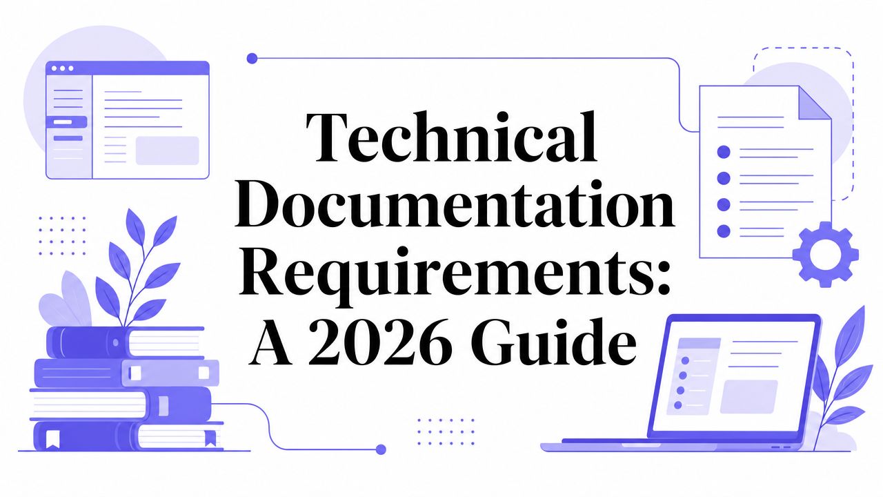 Technical Documentation Requirements: A 2026 Guide | SpeakNotes Blog