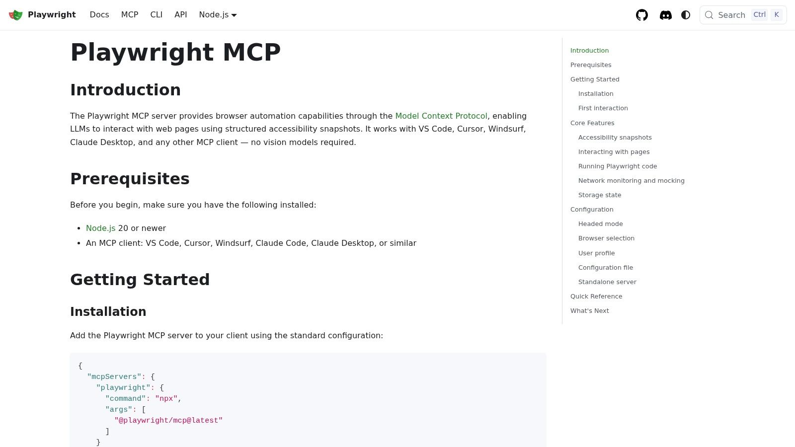 Microsoft Playwright MCP Server (official)