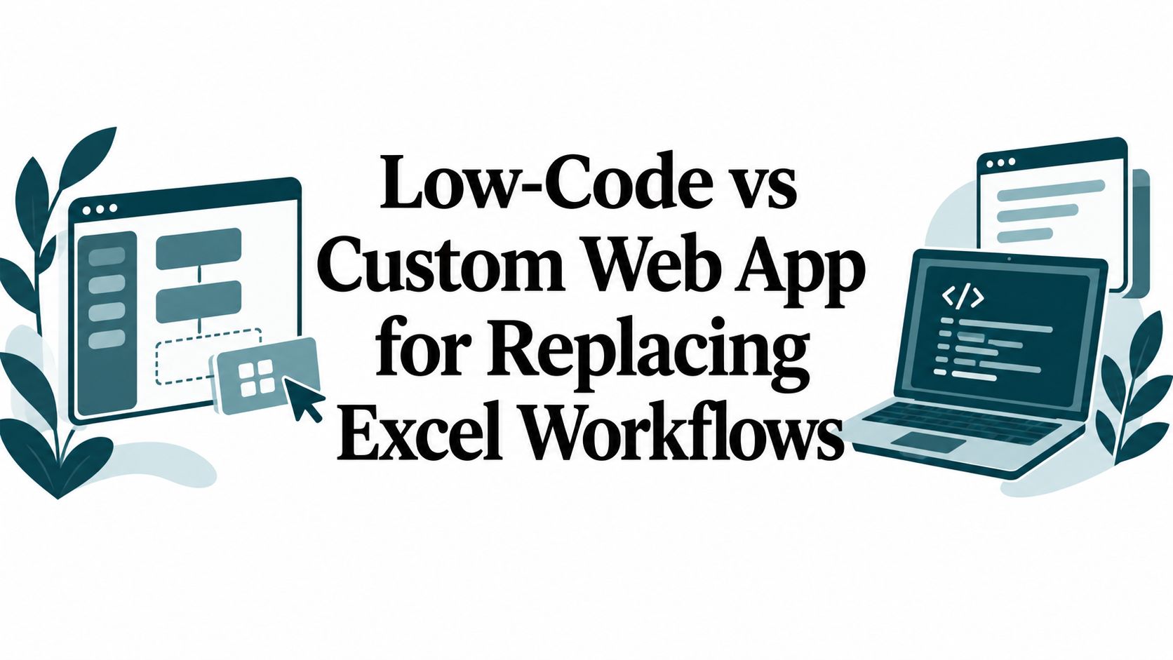 Low-Code vs Custom Web App for Replacing Excel Workflows