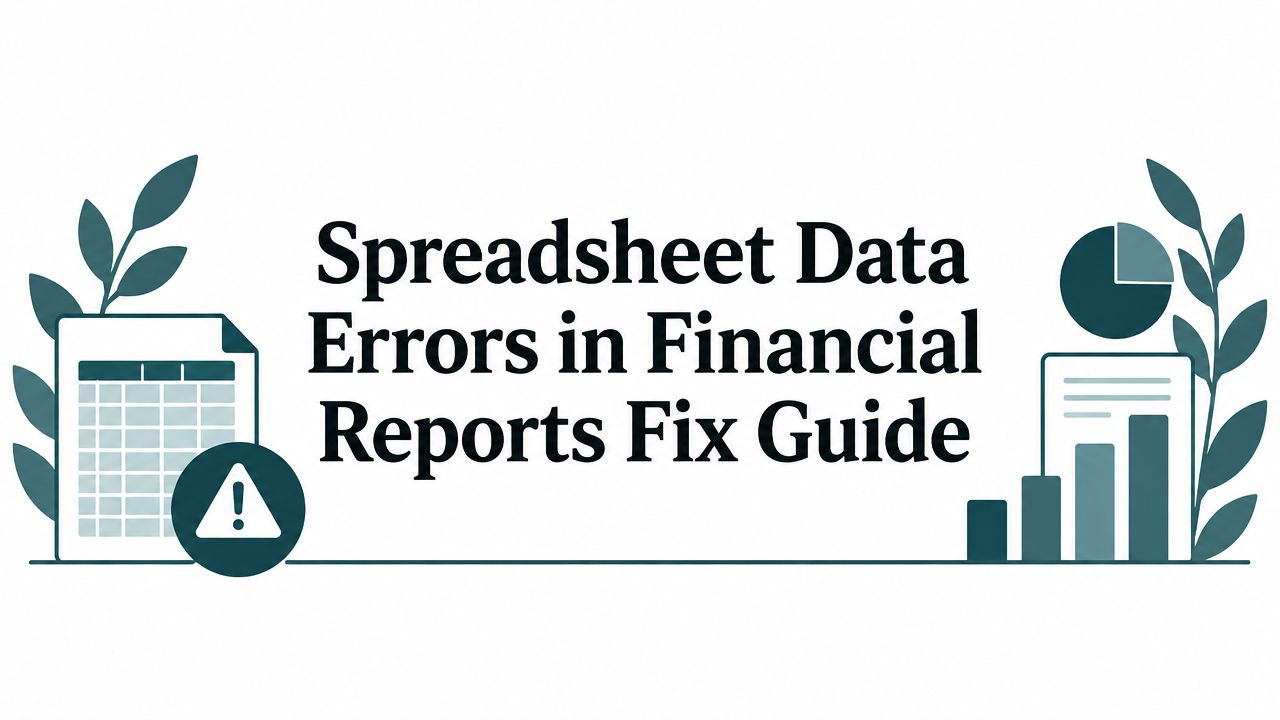 How to Correct Spreadsheet Data Errors in Financial Reports