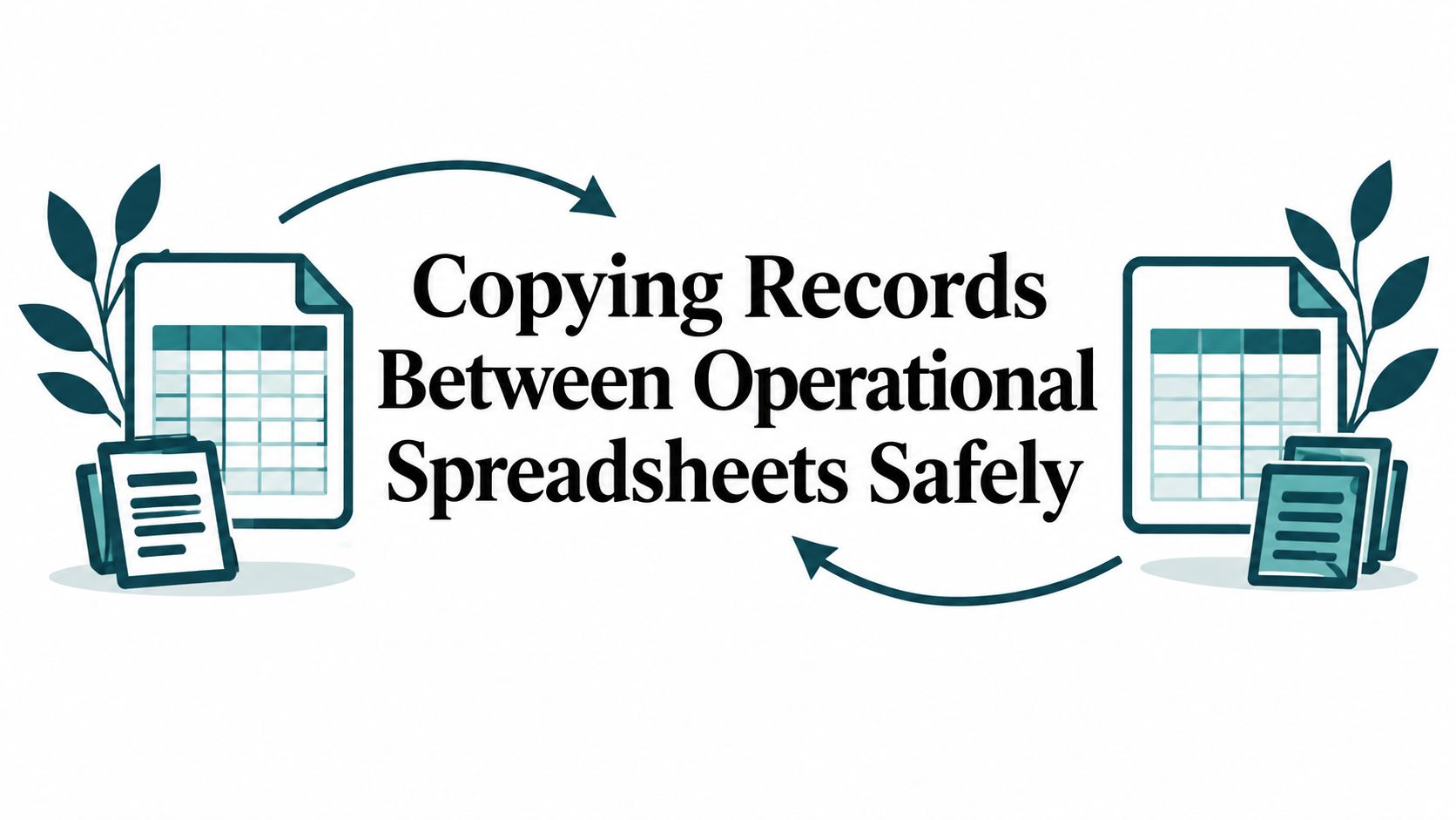 Copying Records Between Operational Spreadsheets: Risks and Controls