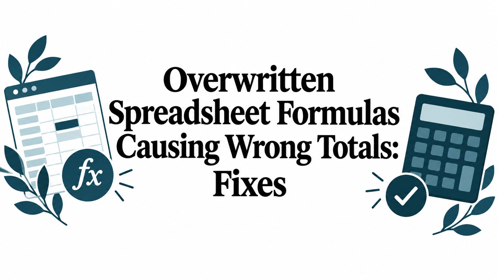 Overwritten Spreadsheet Formulas Causing Wrong Totals: How to Restore Them