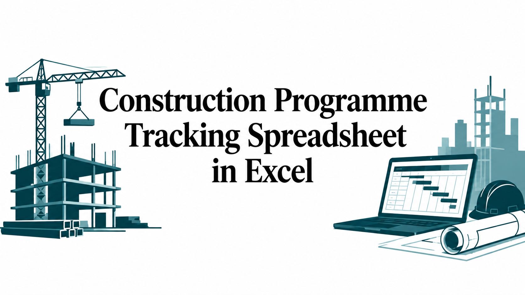 Construction Programme Tracking Spreadsheet: Dates, Progress and Status