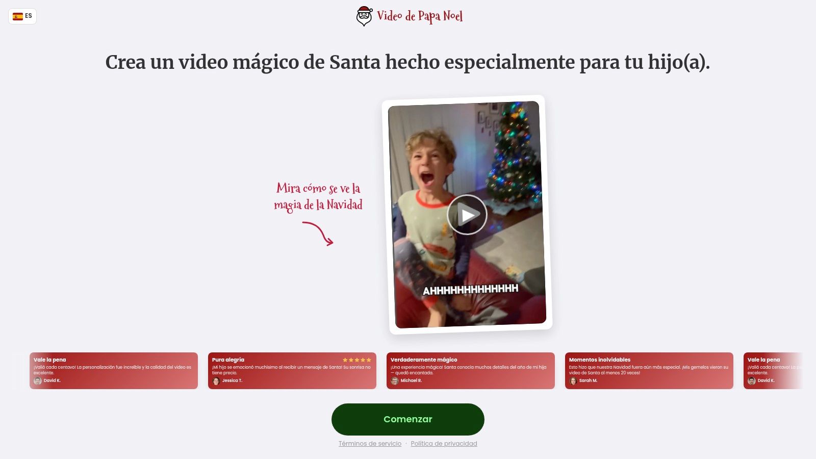 Vídeo Papá Noel