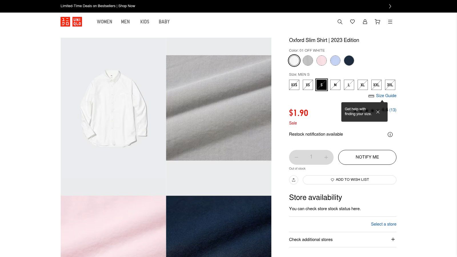 Uniqlo Oxford Slim Shirt