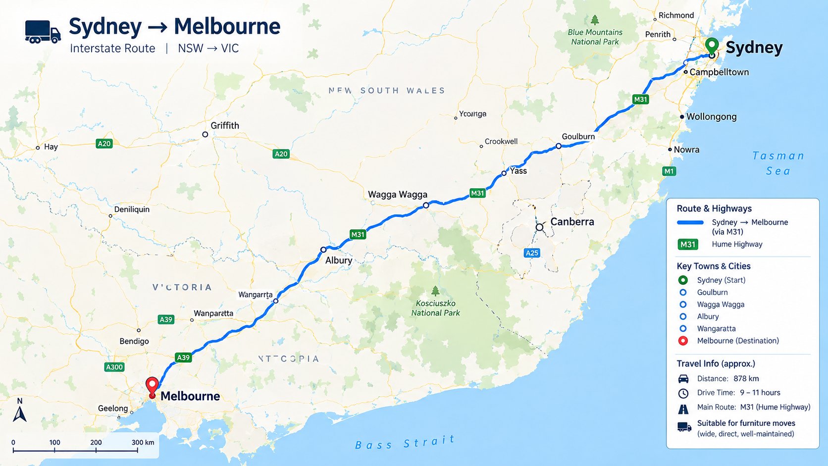 interstate removals sydney to melbourne