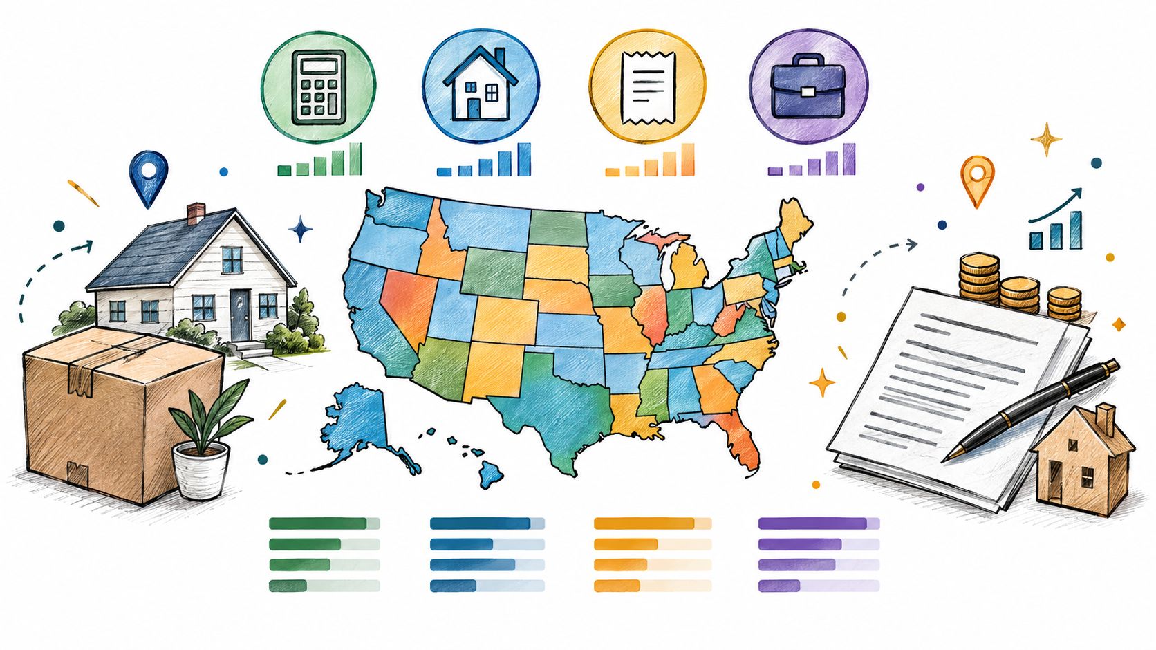 Tax Rate Comparison by State: What Movers Need to Know
