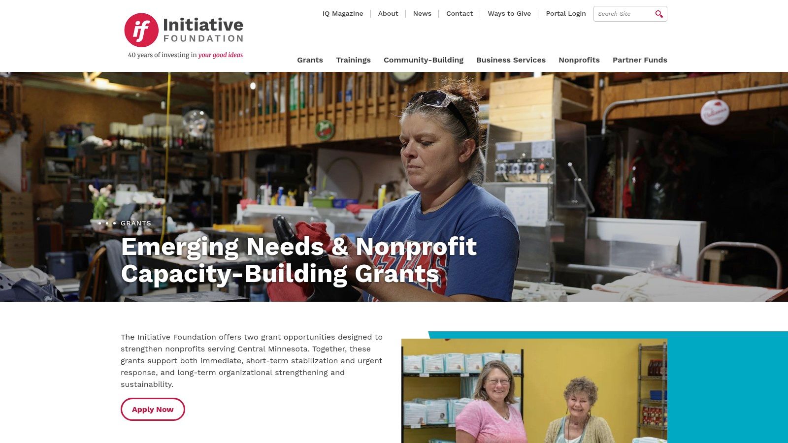 Initiative Foundation Nonprofit Capacity-Building Grants