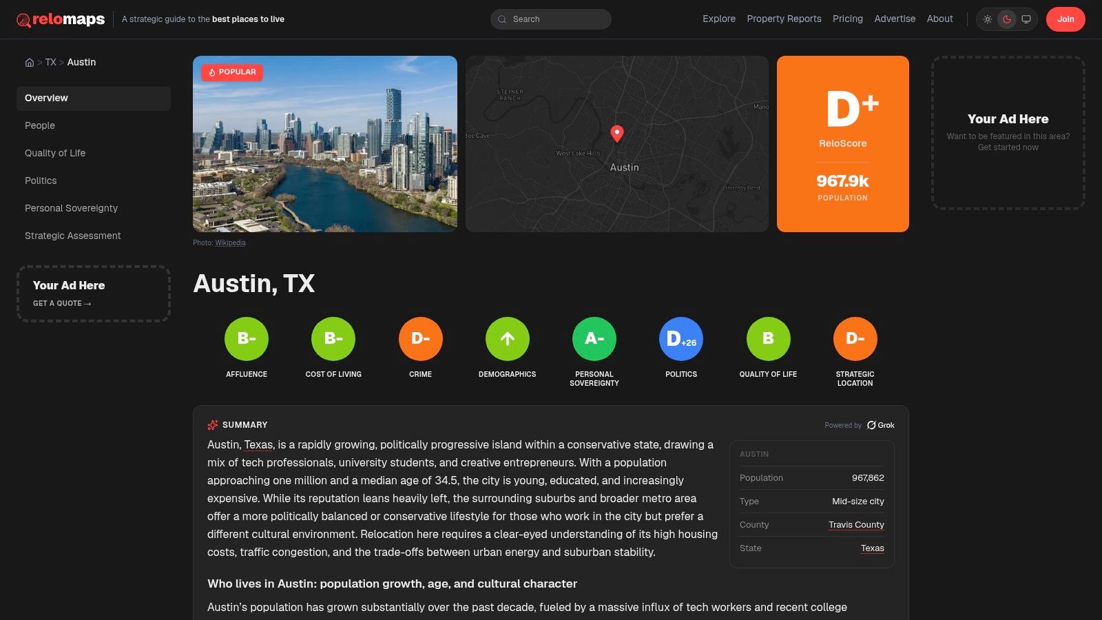 Screenshot from https://relomaps.com/austin-tx