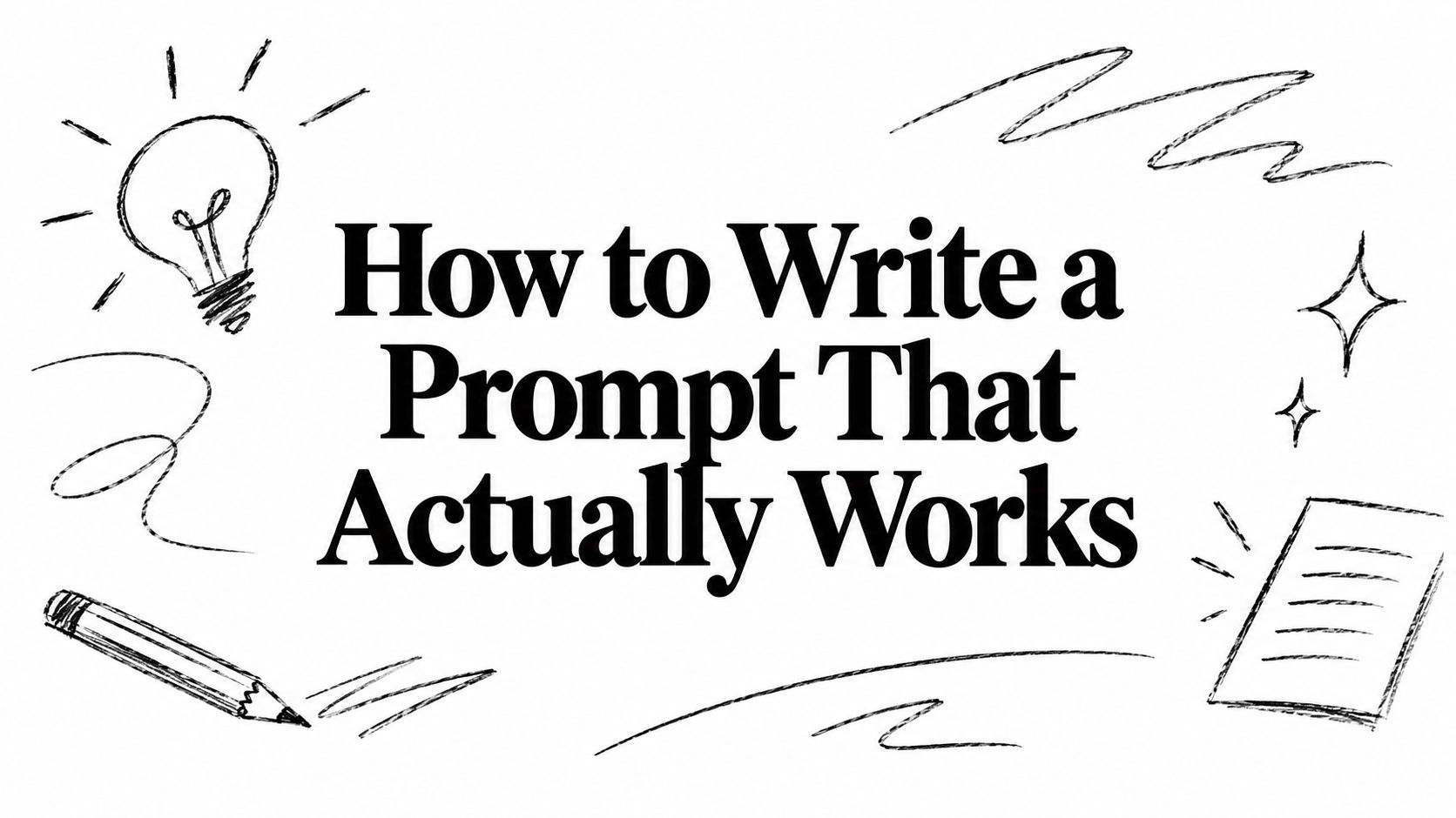 How to Write a Prompt That Actually Works