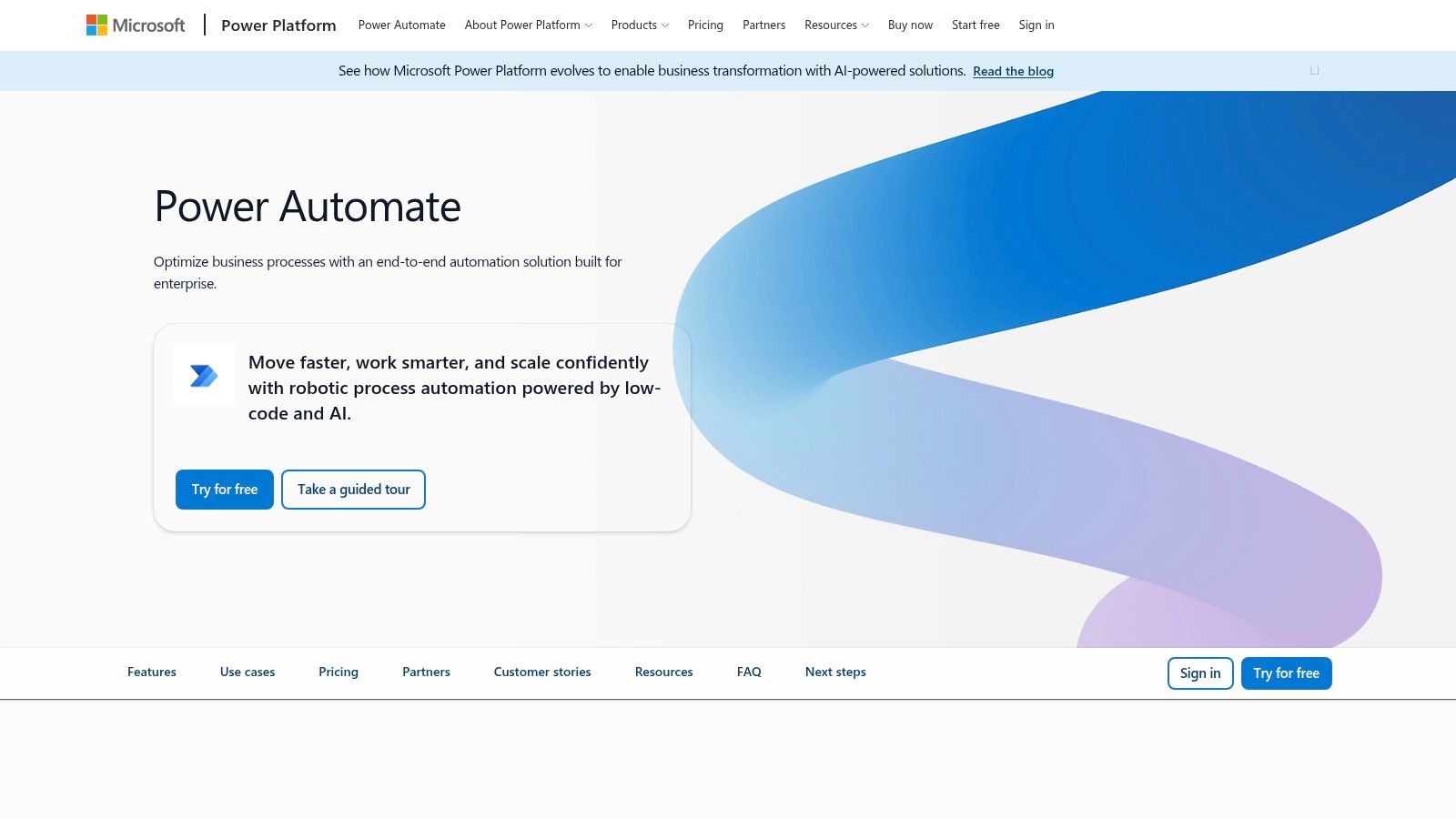 Microsoft Power Automate with Copilot and Copilot Studio