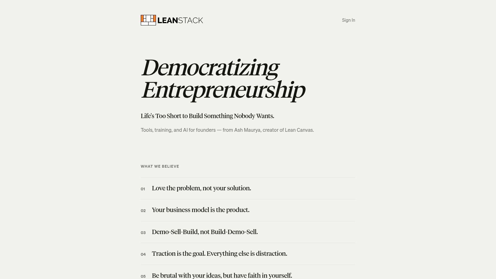 LEANSTACK