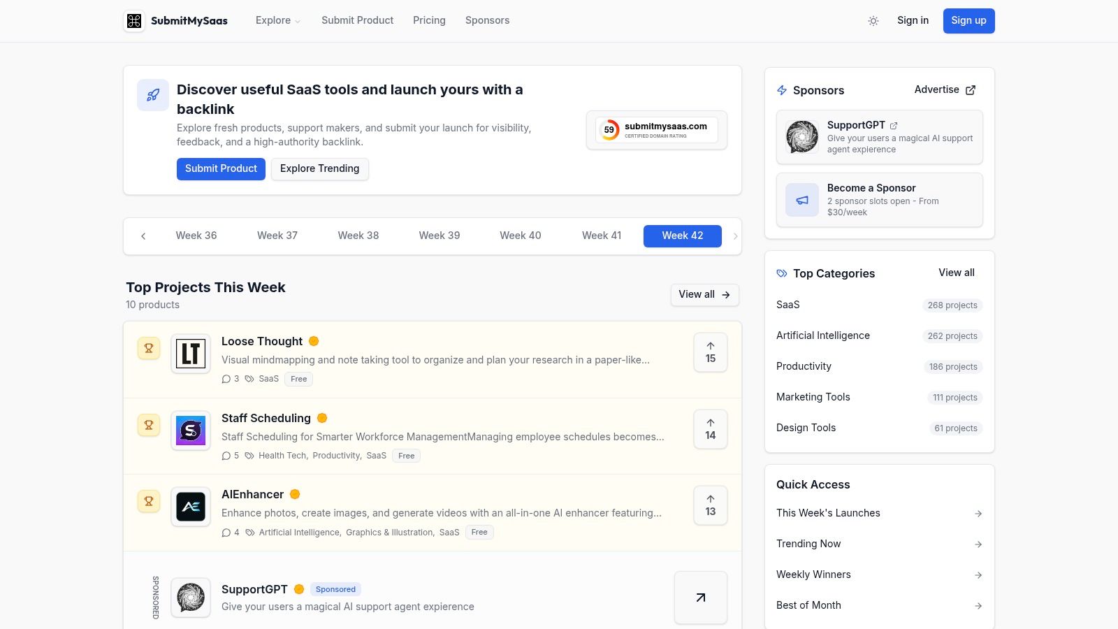 Screenshot from https://www.submitmysaas.com