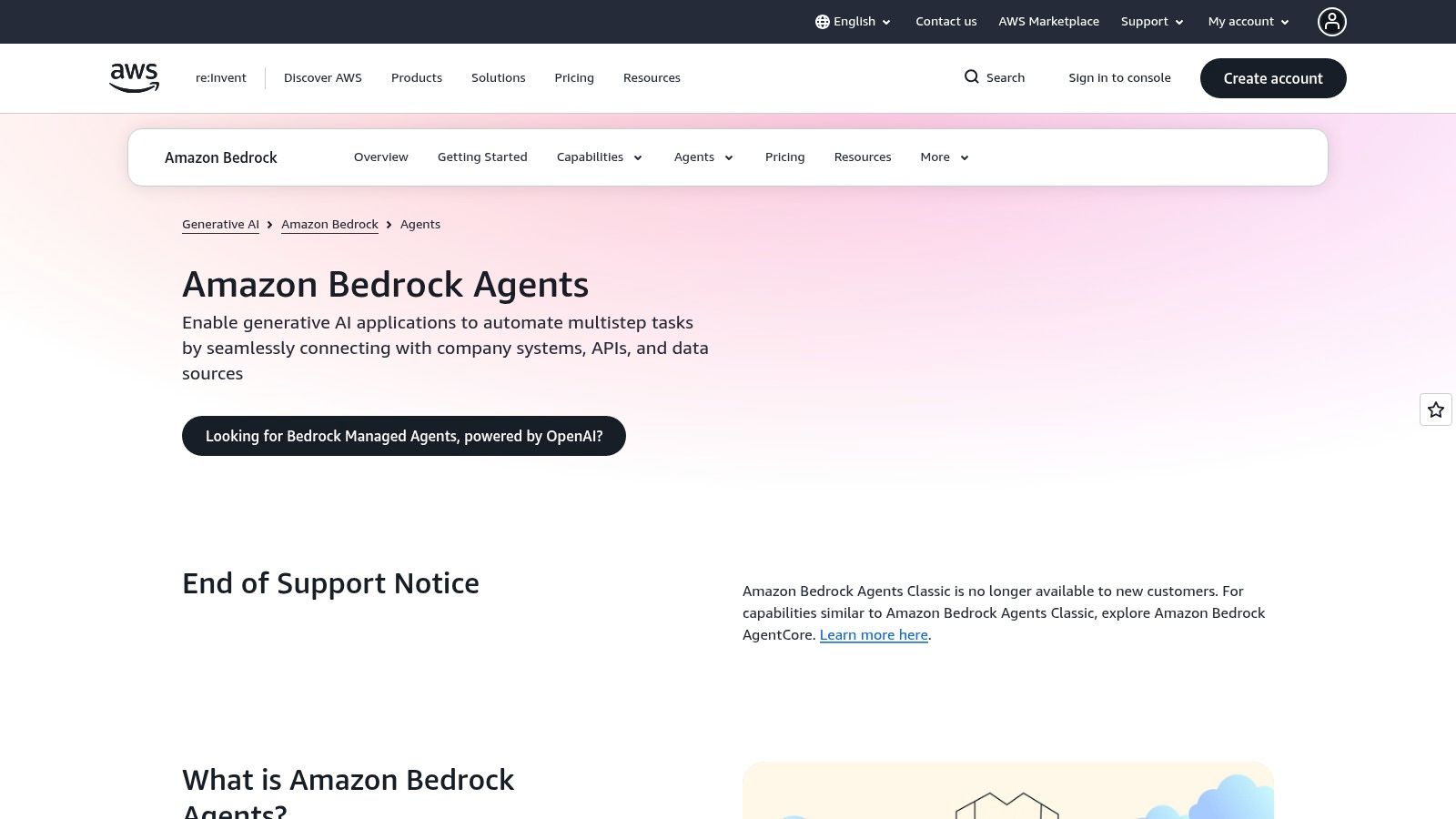 AWS Agents for Amazon Bedrock