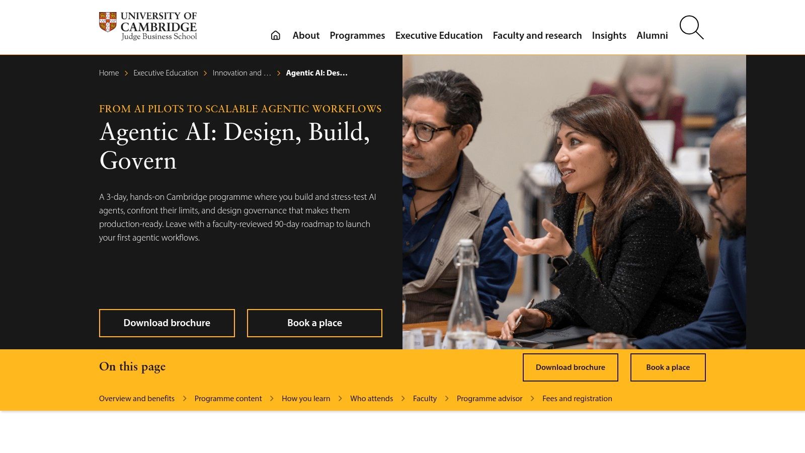 Cambridge Judge Business School, Agentic AI: Design, Build, Govern