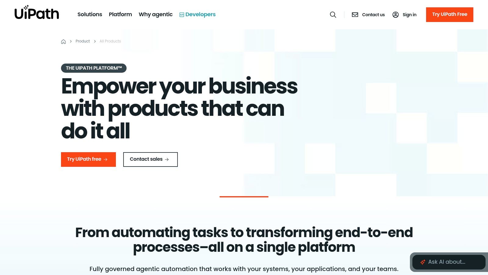 UiPath Business Automation Platform