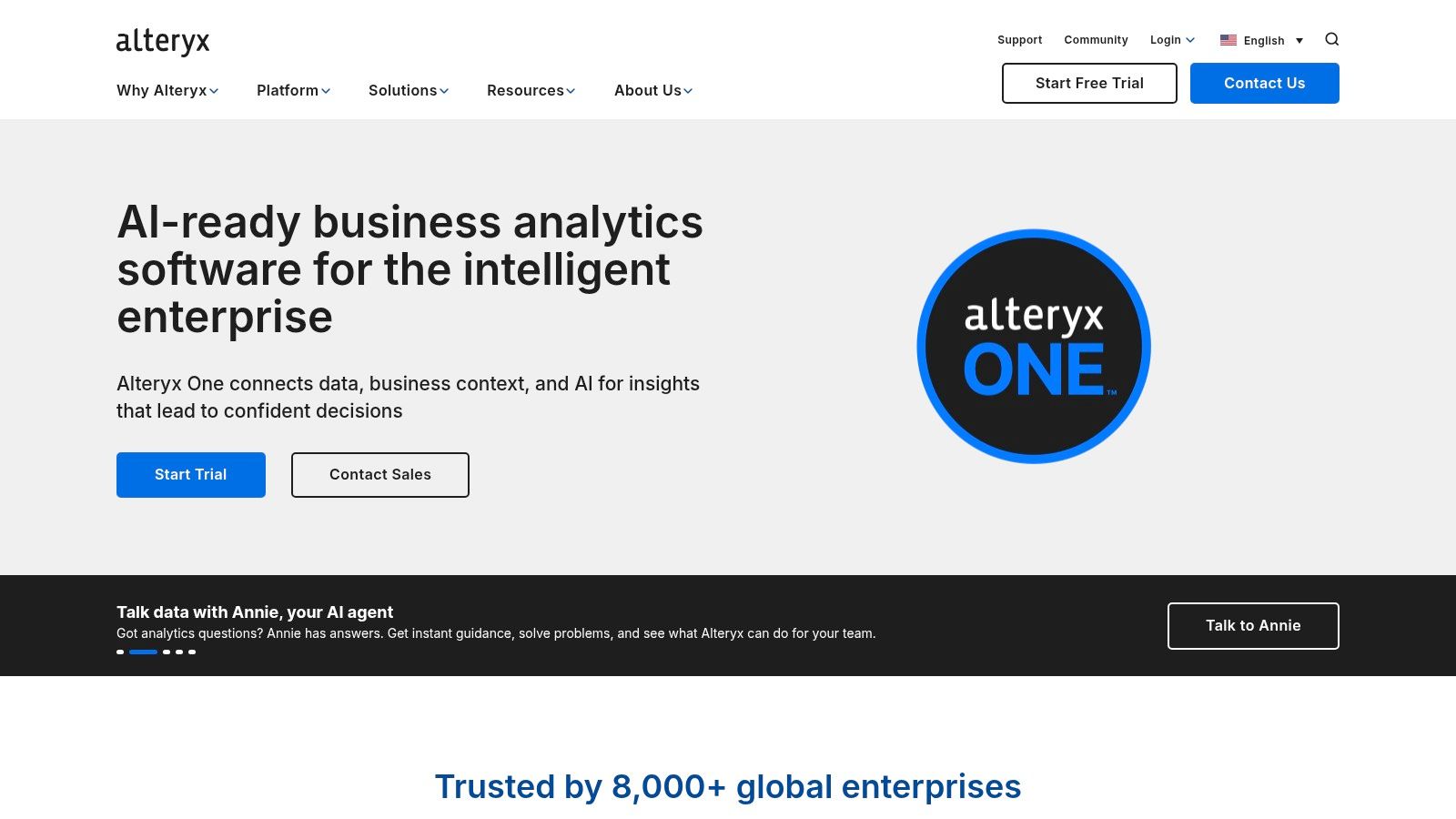 Alteryx Analytics Cloud com AiDIN (incluindo Auto Insights)
