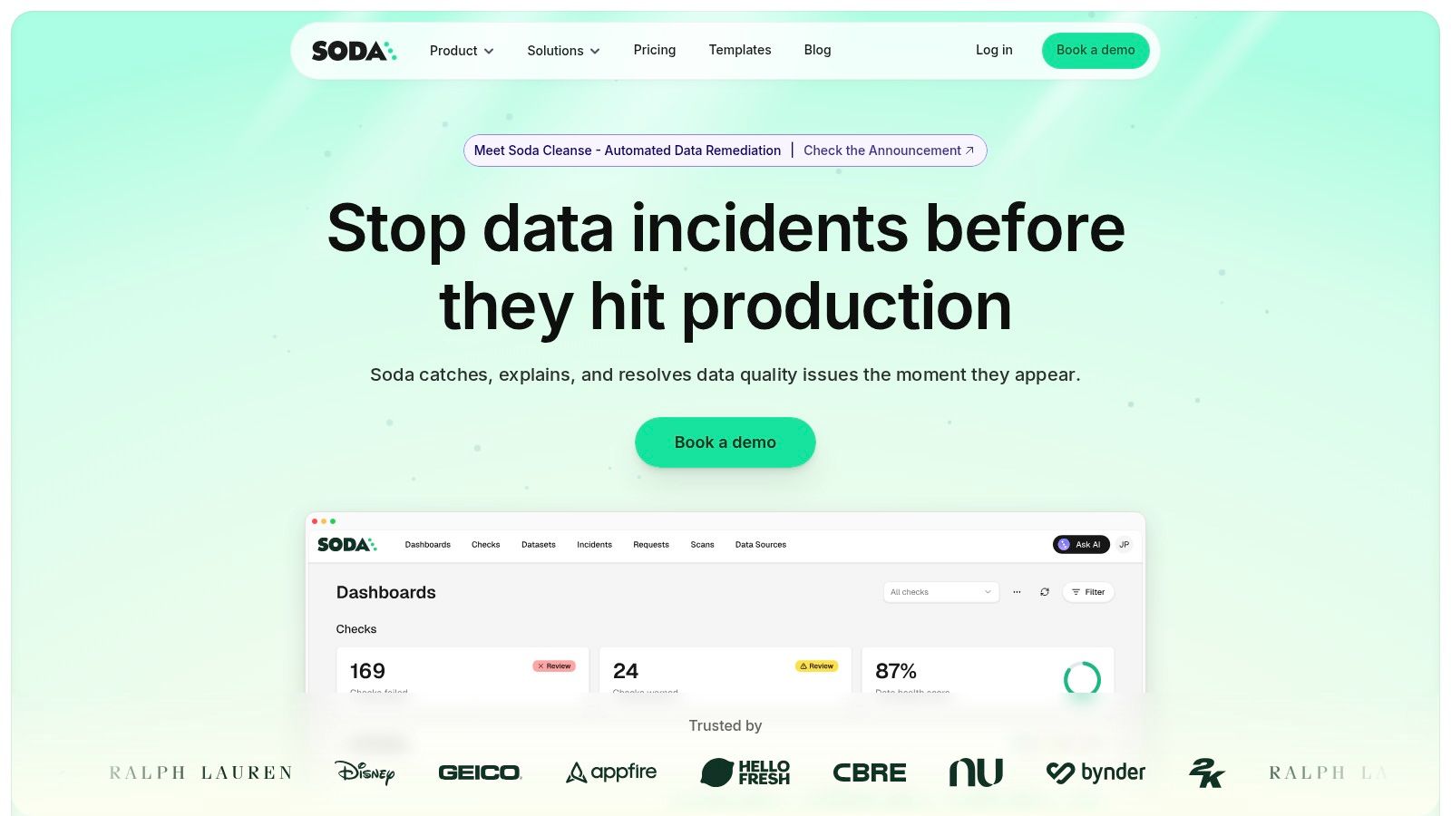 Soda (Soda Core OSS + Soda Cloud)