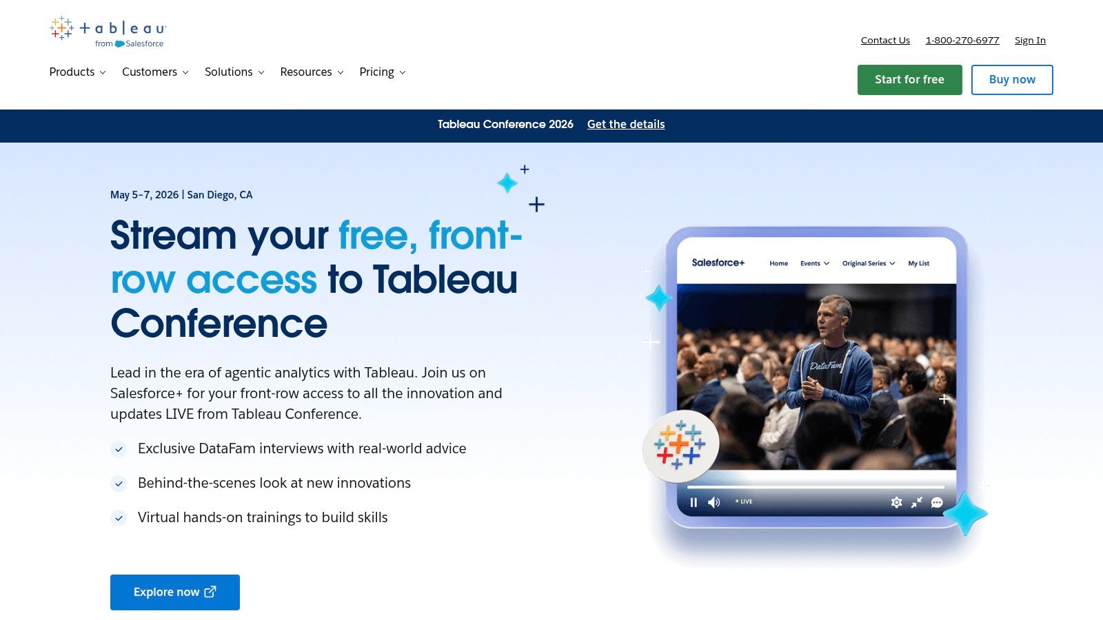 Tableau com Tableau AI e Tableau Pulse (Salesforce)
