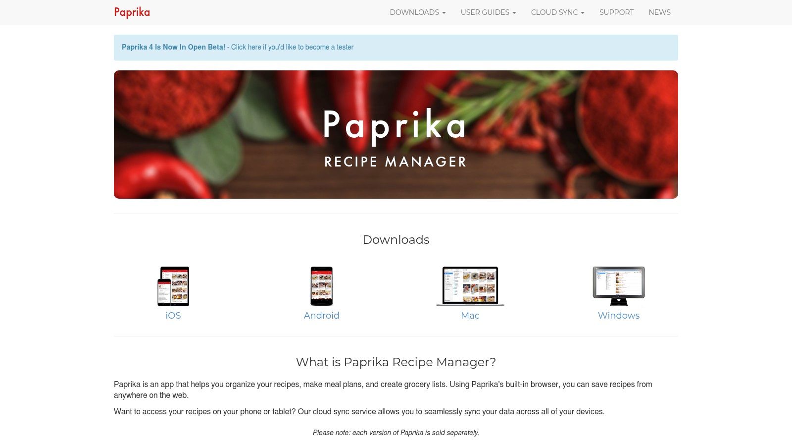 Paprika Recipe Manager