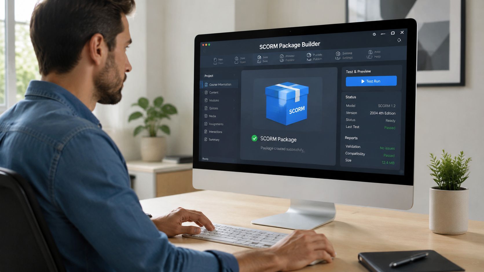 what is a scorm file software interface