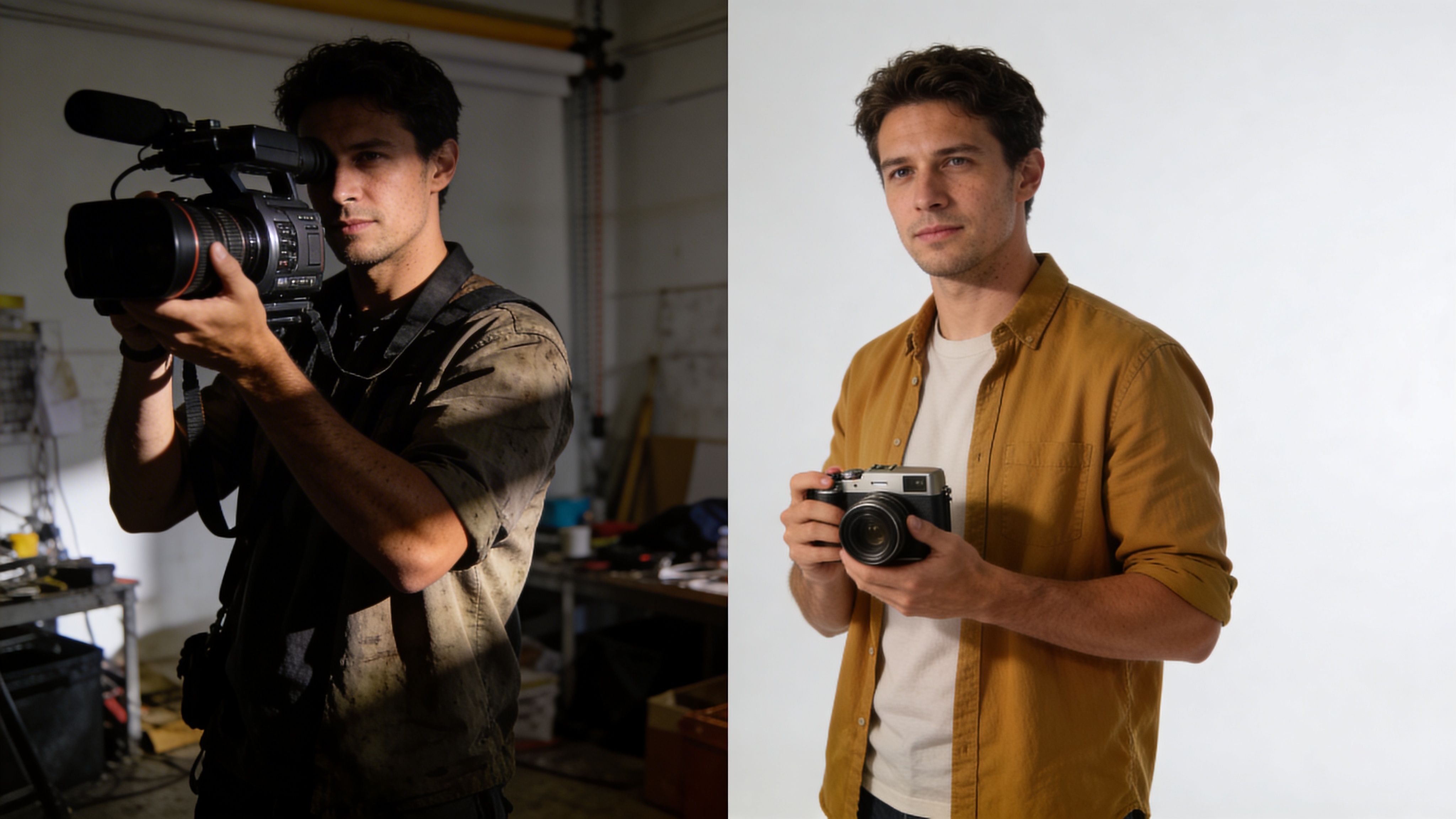 lighting for video recording photographer comparison