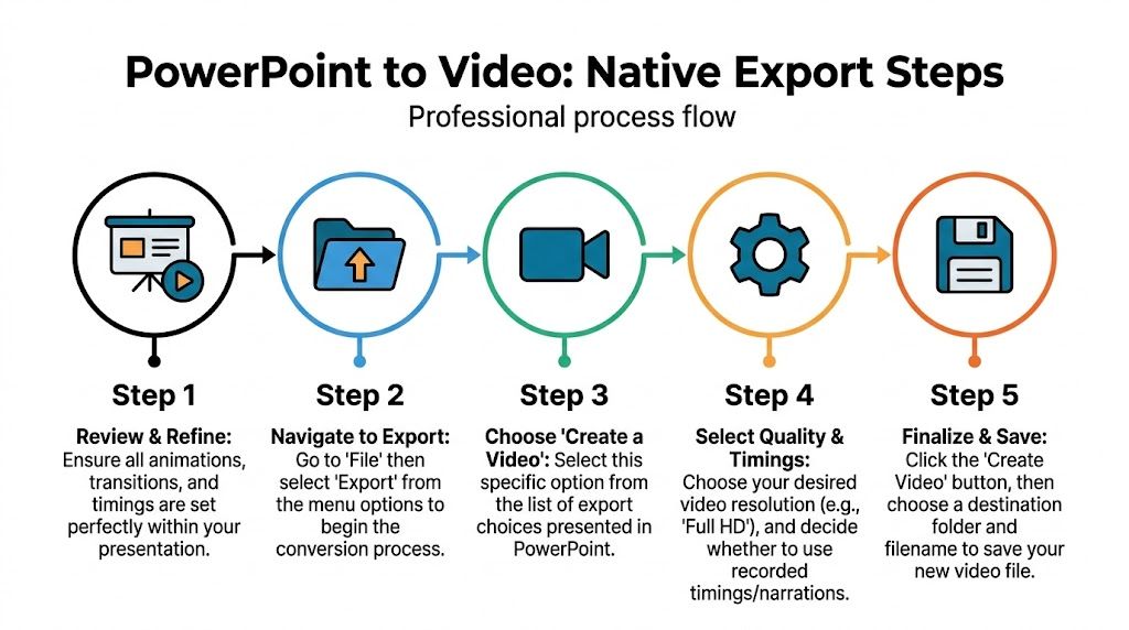 ppt to video export steps
