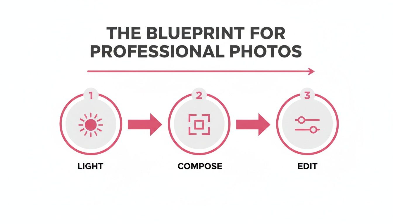 how do you make photos look professional photo workflow