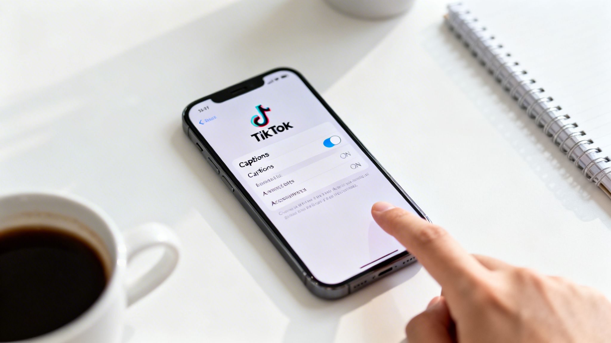 how to turn on captions on tiktok tiktok captions