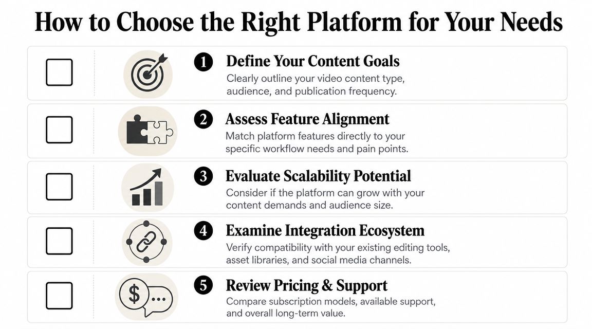 social media video editor platform selection
