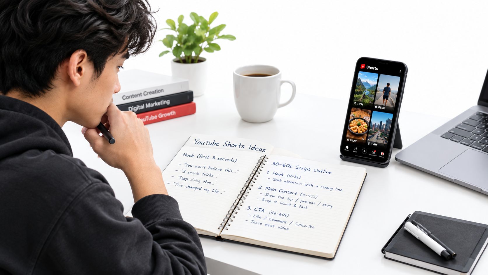 how to make youtube short videos content creation