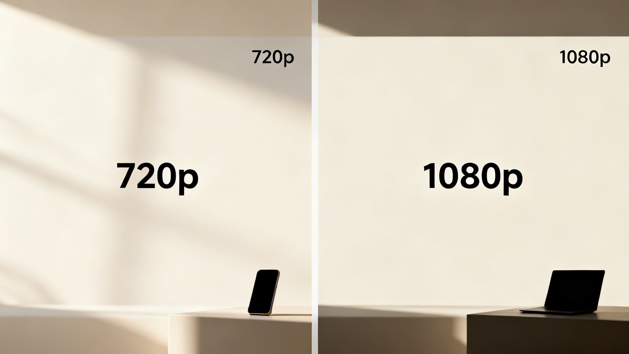 1080 p vs 720p resolution comparison