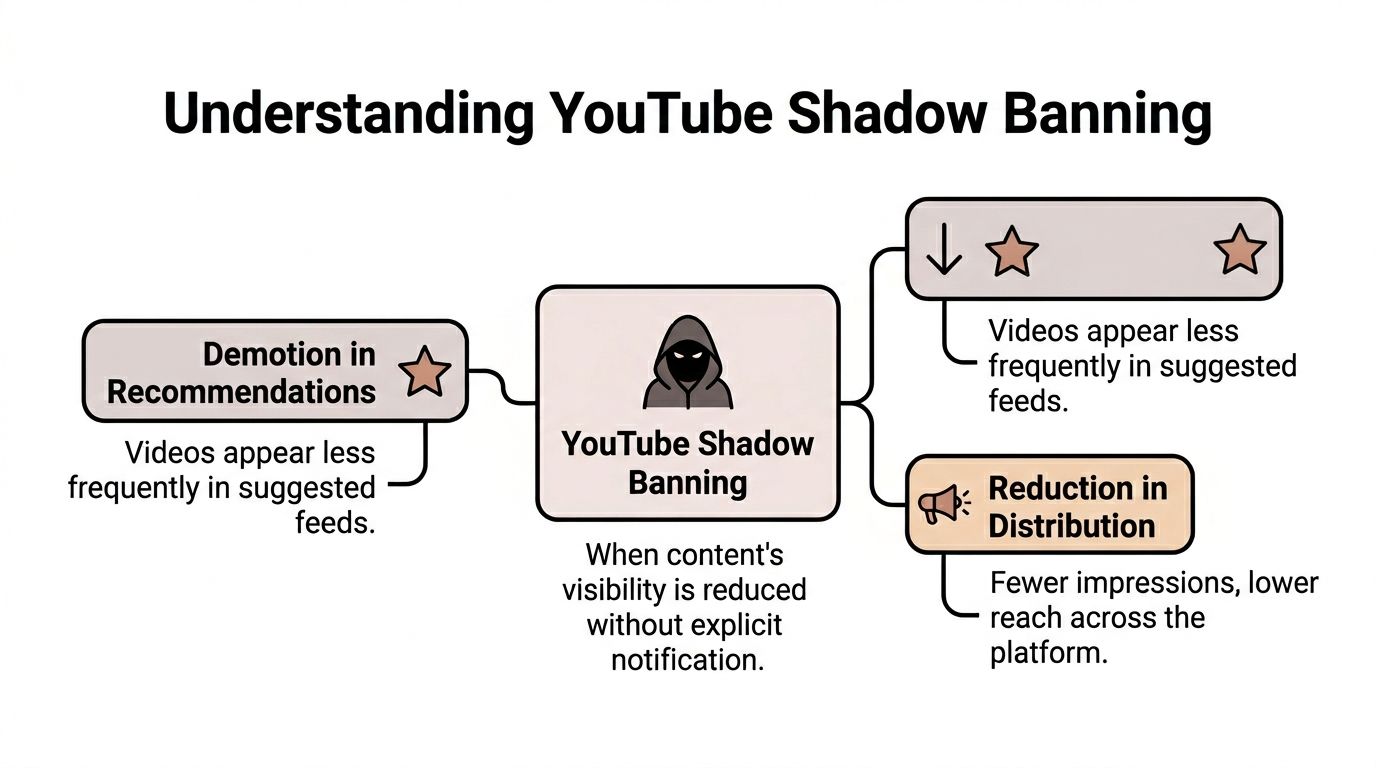youtube shadow banning diagram