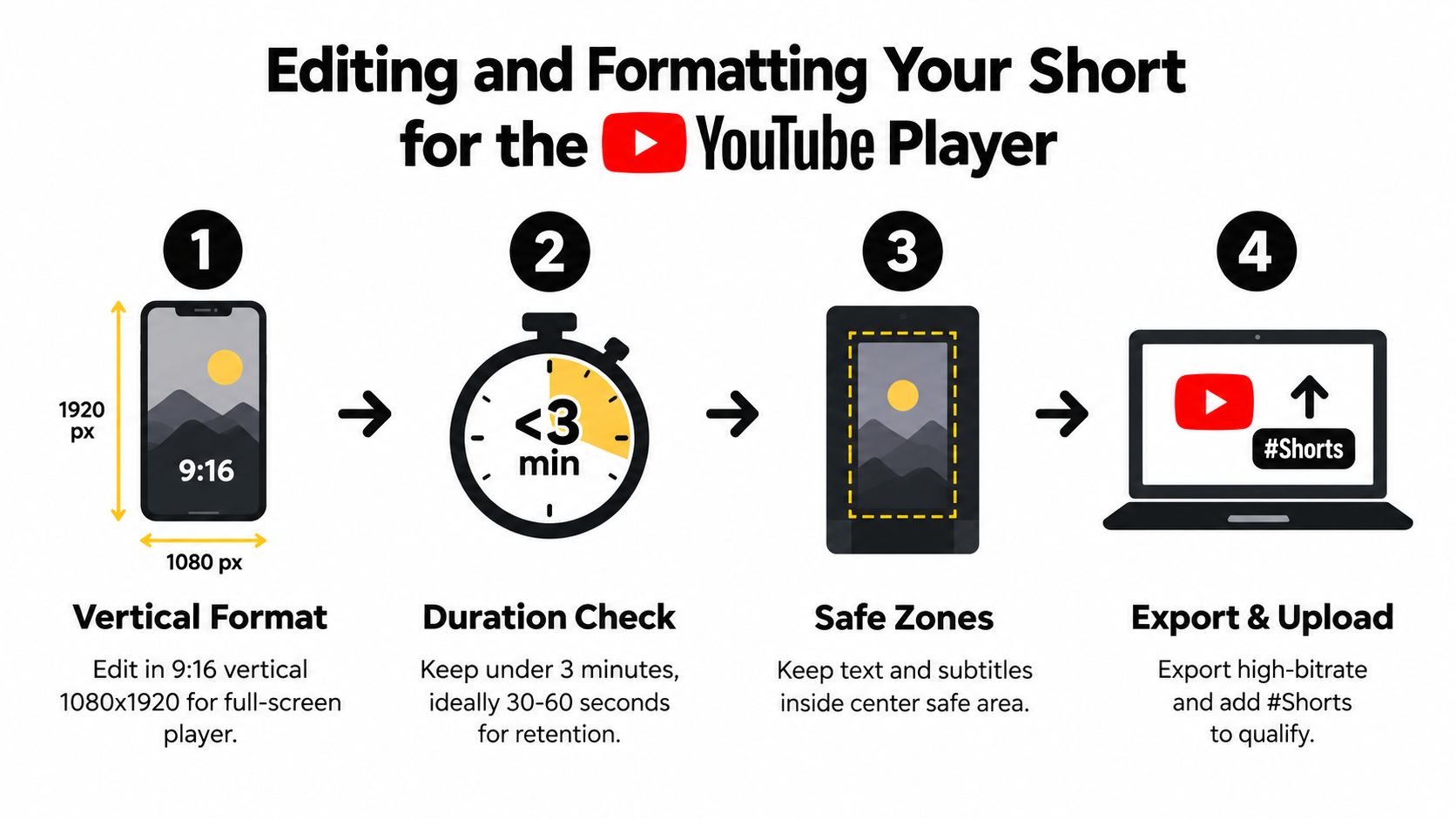 how to make youtube short videos video formatting