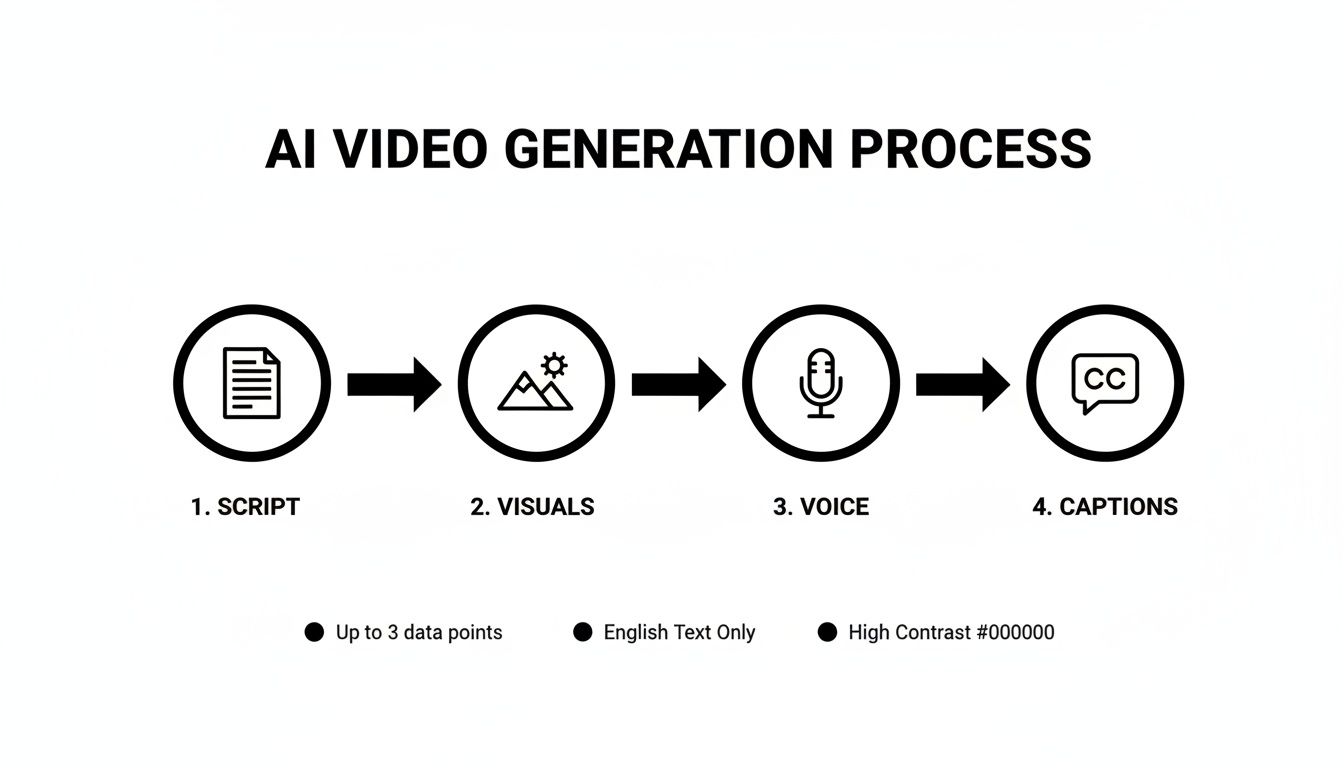 ai video generator for youtube shorts ai process