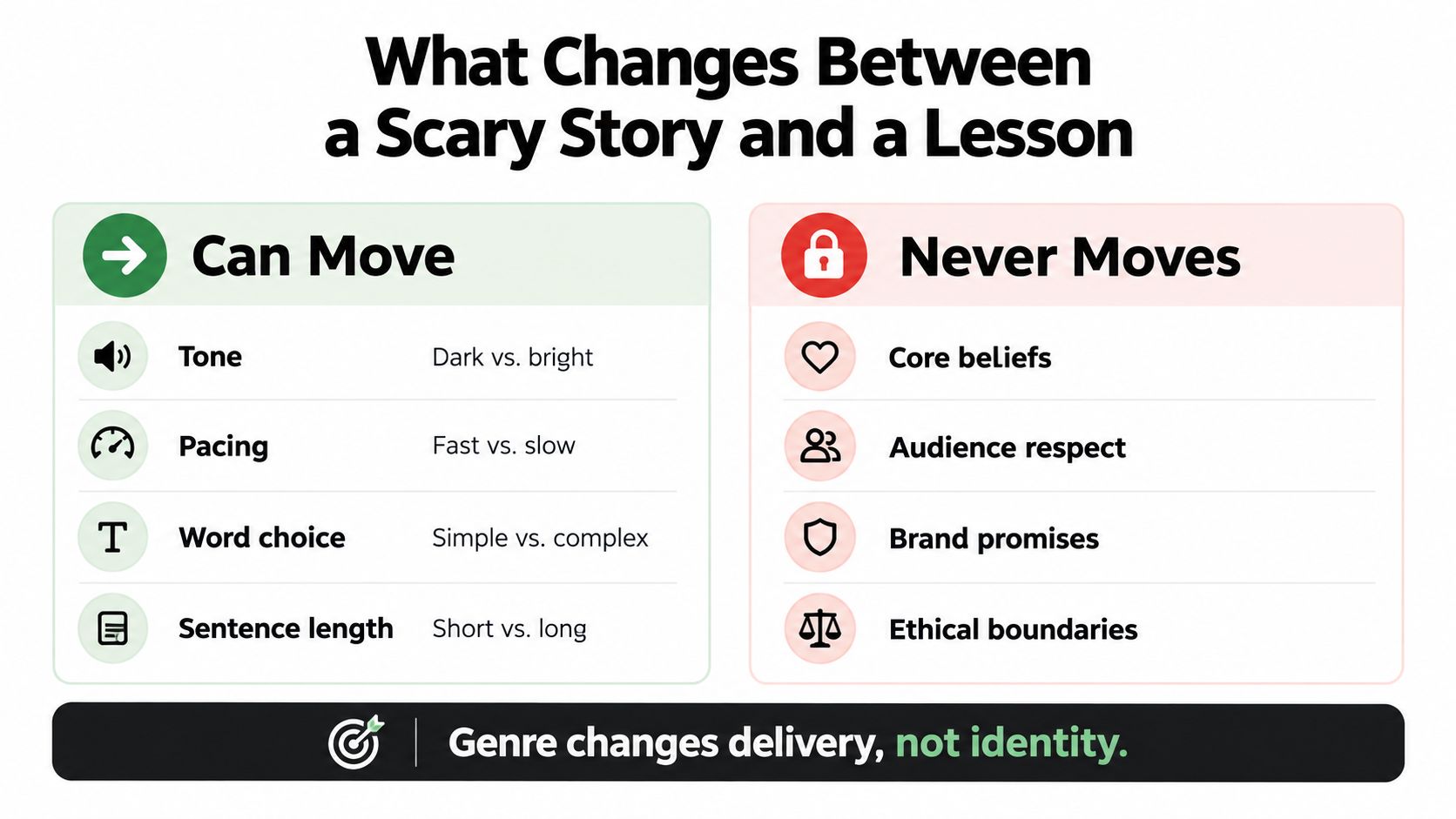 brand voice vs tone genre comparison