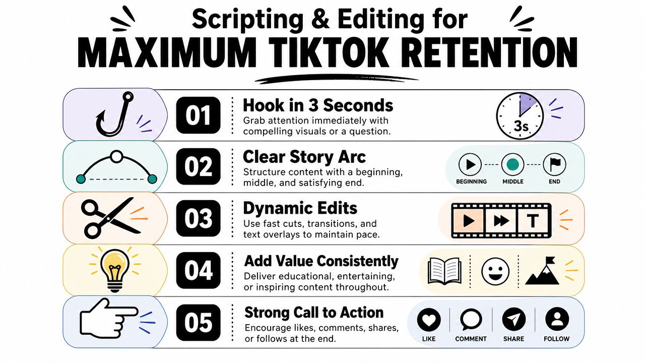 how long should a tiktok video be tiktok retention