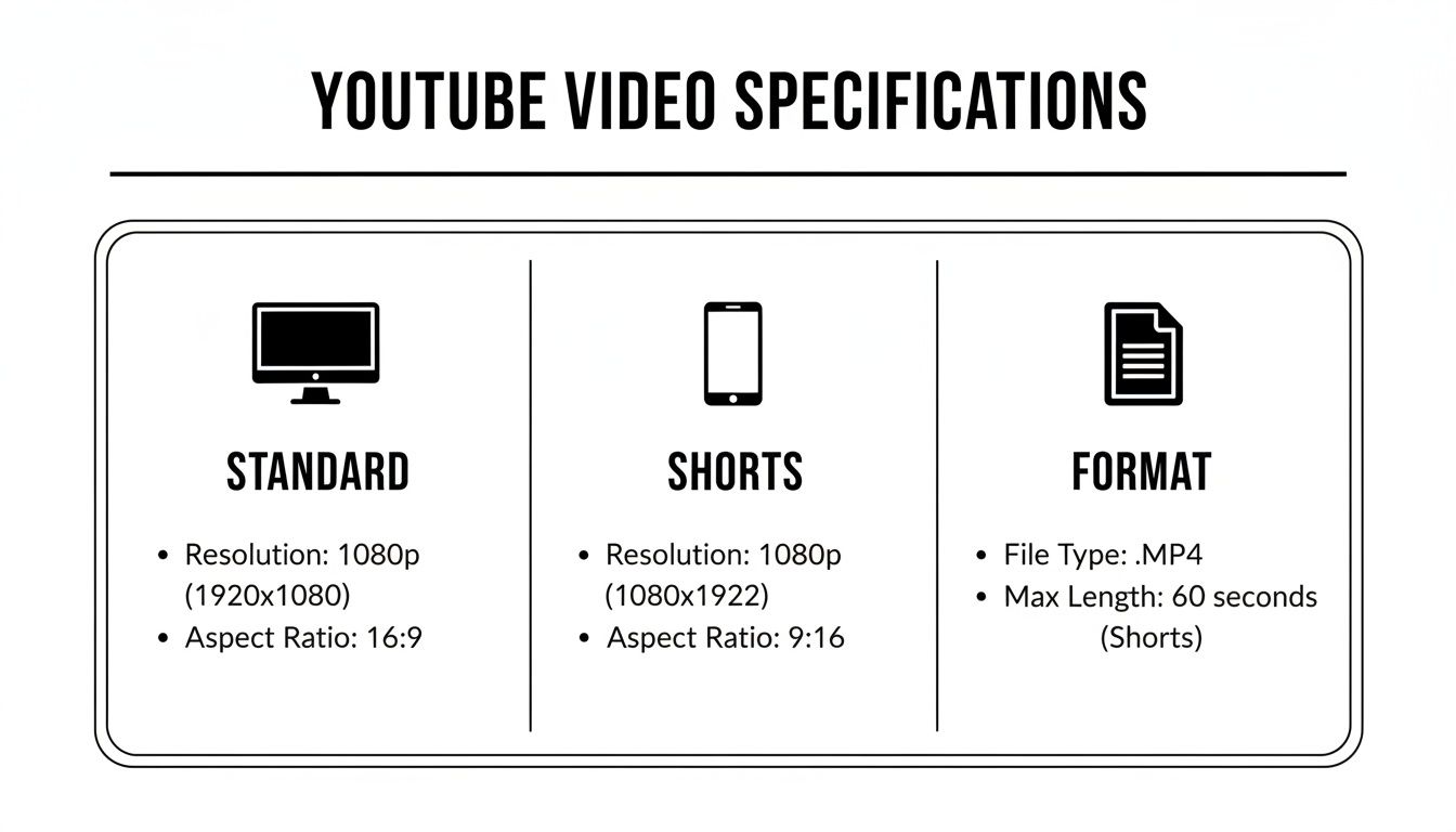 youtube video specs video specs