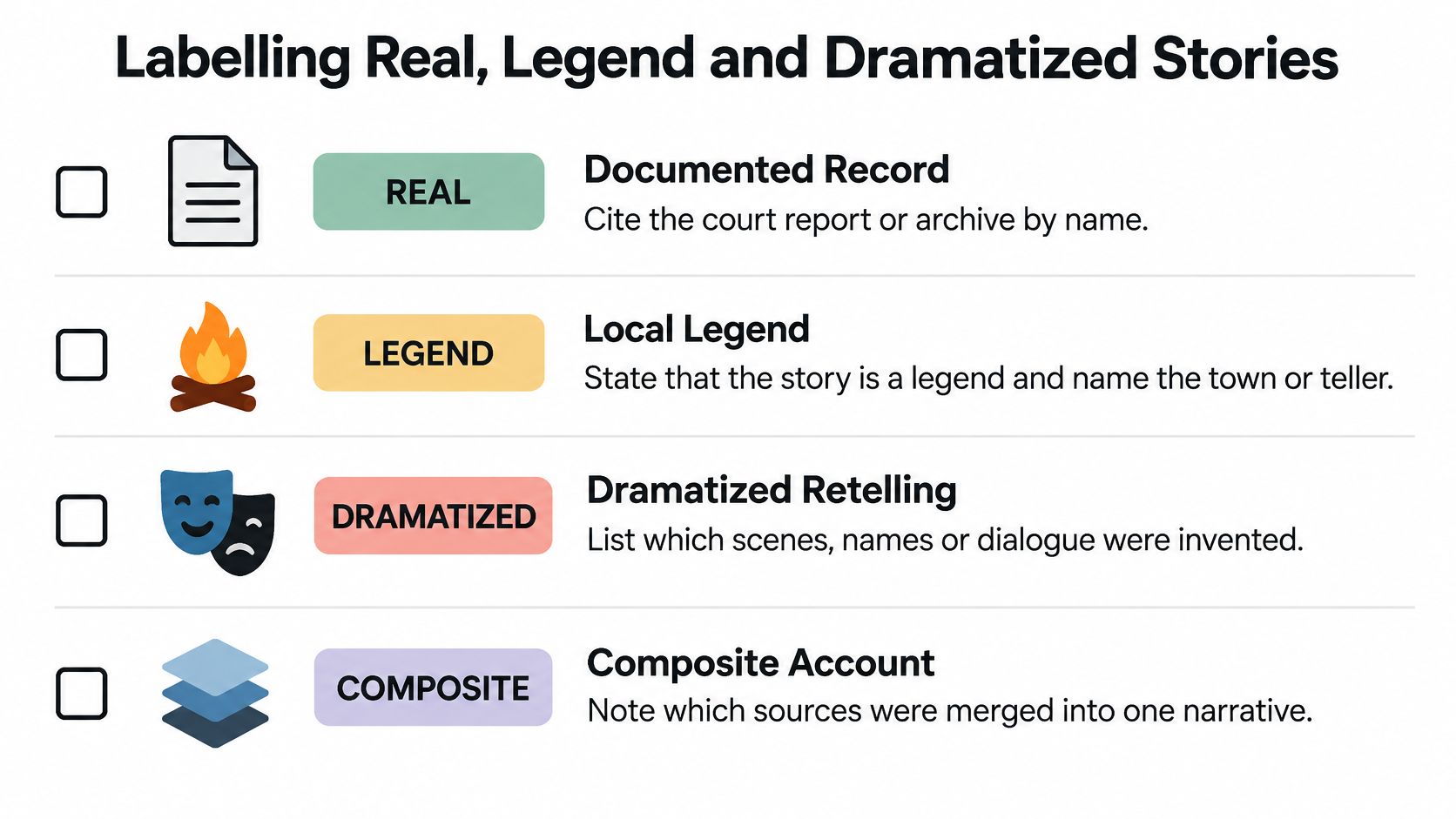 ghost story telling story labels