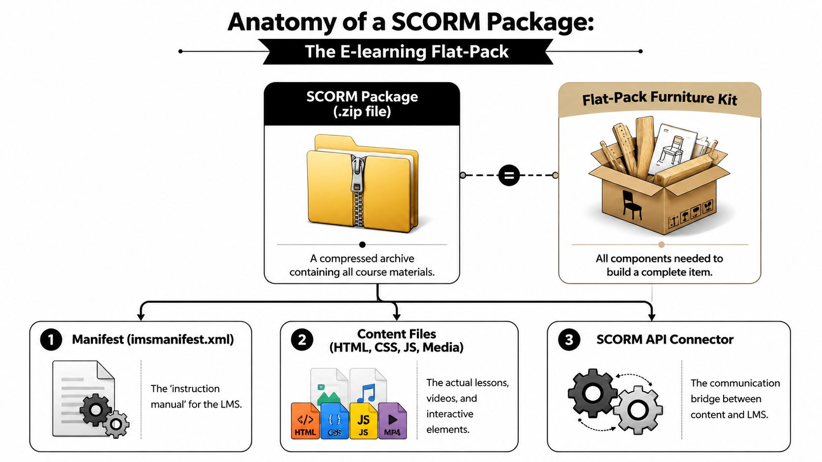 what is a scorm file scorm anatomy
