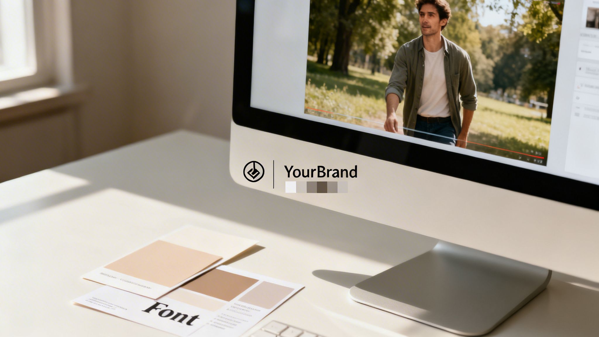 add a watermark to a video branding desk