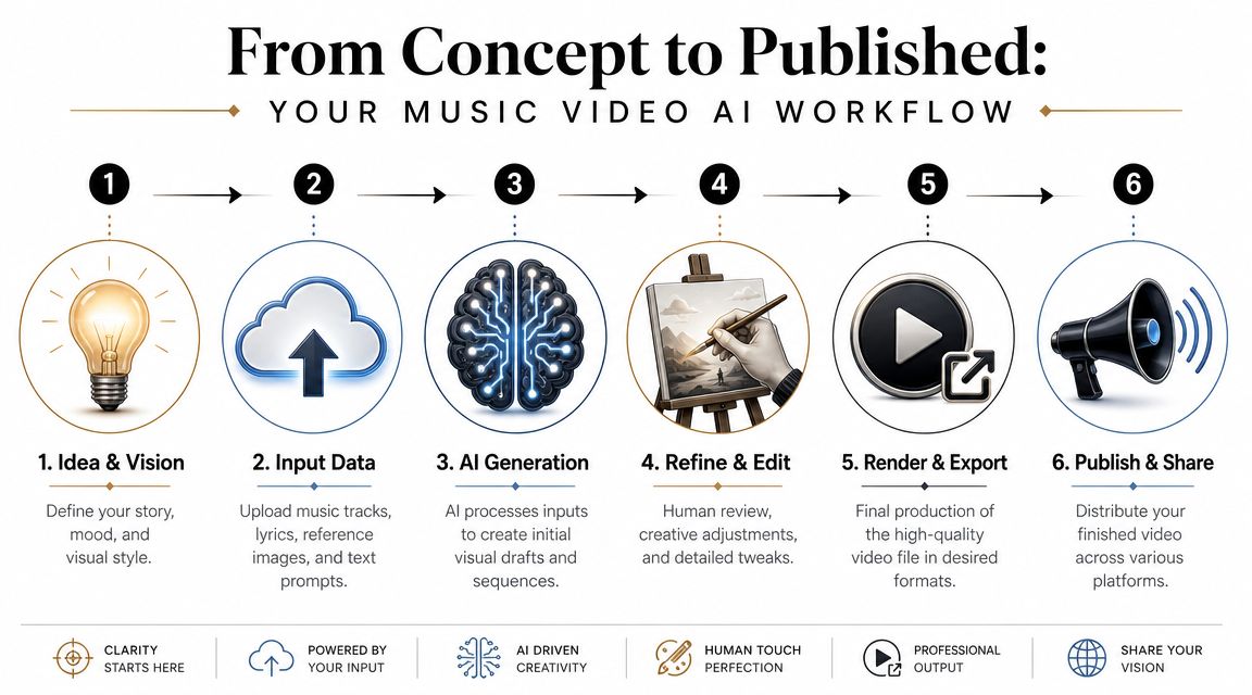 music video ai workflow process