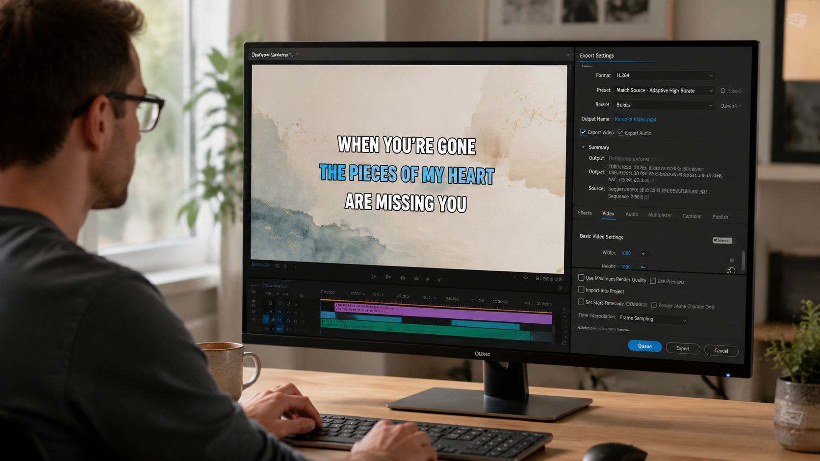 how do you make a karaoke video video editing