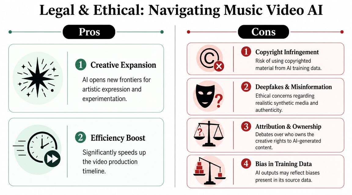music video ai infographic